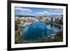 View over Lake Voulismeni, Agios Nikolaos, Crete, Greek Islands, Greece-Michael Runkel-Framed Photographic Print