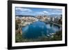 View over Lake Voulismeni, Agios Nikolaos, Crete, Greek Islands, Greece-Michael Runkel-Framed Photographic Print