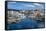 View over Lake Voulismeni, Agios Nikolaos, Crete, Greek Islands, Greece-Michael Runkel-Framed Stretched Canvas