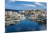 View over Lake Voulismeni, Agios Nikolaos, Crete, Greek Islands, Greece-Michael Runkel-Mounted Photographic Print