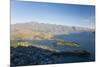View over Lake Wakatipu to the Remarkables, sunset, Queenstown, Queenstown-Lakes district, Otago, S-Ruth Tomlinson-Mounted Photographic Print
