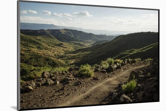 View over Landscape Near Lalibela at Dusk, Ethiopia, Africa-Ben Pipe-Mounted Photographic Print