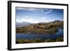 View over Lanin Volcano and Lago Huechulafquen-Yadid Levy-Framed Photographic Print