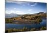 View over Lanin Volcano and Lago Huechulafquen-Yadid Levy-Mounted Photographic Print