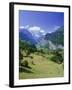 View Over Lauterbrunnen from Wengen, Bernese Oberland, Swiss Alps, Switzerland, Europe-Simon Harris-Framed Photographic Print