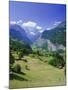 View Over Lauterbrunnen from Wengen, Bernese Oberland, Swiss Alps, Switzerland, Europe-Simon Harris-Mounted Photographic Print