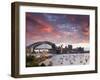 View over Lavendar Bay Toward the Habour Bridge and the Skyline of Central Sydney, Australia-Andrew Watson-Framed Premium Photographic Print