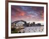 View over Lavendar Bay Toward the Habour Bridge and the Skyline of Central Sydney, Australia-Andrew Watson-Framed Photographic Print