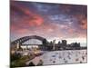 View over Lavendar Bay Toward the Habour Bridge and the Skyline of Central Sydney, Australia-Andrew Watson-Mounted Photographic Print