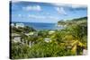 View over Little Bay, Montserrat, British Overseas Territory, West Indies, Caribbean, Central Ameri-Michael Runkel-Stretched Canvas