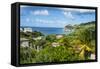 View over Little Bay, Montserrat, British Overseas Territory, West Indies, Caribbean, Central Ameri-Michael Runkel-Framed Stretched Canvas
