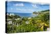 View over Little Bay, Montserrat, British Overseas Territory, West Indies, Caribbean, Central Ameri-Michael Runkel-Stretched Canvas