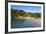 View over Little Oneroa Beach, Waiheke Island, Hauraki Gulf, North Island, New Zealand, Pacific-Michael Runkel-Framed Photographic Print