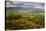 View over Llangorse Lake to Pen Y Fan from Mynydd Troed-Stuart Black-Stretched Canvas