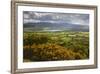 View over Llangorse Lake to Pen Y Fan from Mynydd Troed-Stuart Black-Framed Photographic Print