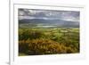 View over Llangorse Lake to Pen Y Fan from Mynydd Troed-Stuart Black-Framed Photographic Print