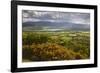 View over Llangorse Lake to Pen Y Fan from Mynydd Troed-Stuart Black-Framed Photographic Print