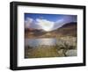 View over Llyn Llydaw Looking at Cloud Covered Peak of Snowdon, Snowdonia National Park, Wales, UK-Ian Egner-Framed Photographic Print