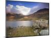 View over Llyn Llydaw Looking at Cloud Covered Peak of Snowdon, Snowdonia National Park, Wales, UK-Ian Egner-Mounted Photographic Print