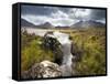 View over Loch Caol to Sgurr Nan Gillean and Marsco, Glen Sligachan, Isle of Skye, Highlands, Scotl-Lee Frost-Framed Stretched Canvas