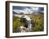 View over Loch Caol to Sgurr Nan Gillean and Marsco, Glen Sligachan, Isle of Skye, Highlands, Scotl-Lee Frost-Framed Photographic Print