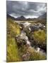 View over Loch Caol to Sgurr Nan Gillean and Marsco, Glen Sligachan, Isle of Skye, Highlands, Scotl-Lee Frost-Mounted Photographic Print