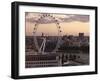 View over London West End Skyline with the London Eye in the Foreground, London, England, UK-Matthew Frost-Framed Photographic Print