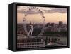 View over London West End Skyline with the London Eye in the Foreground, London, England, UK-Matthew Frost-Framed Stretched Canvas