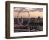 View over London West End Skyline with the London Eye in the Foreground, London, England, UK-Matthew Frost-Framed Photographic Print