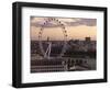 View over London West End Skyline with the London Eye in the Foreground, London, England, UK-Matthew Frost-Framed Photographic Print