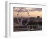 View over London West End Skyline with the London Eye in the Foreground, London, England, UK-Matthew Frost-Framed Photographic Print