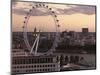 View over London West End Skyline with the London Eye in the Foreground, London, England, UK-Matthew Frost-Mounted Photographic Print