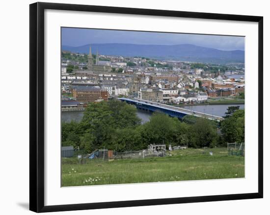 View Over Londonderry, County Derry, Northern Ireland, United Kingdom-Roy Rainford-Framed Photographic Print