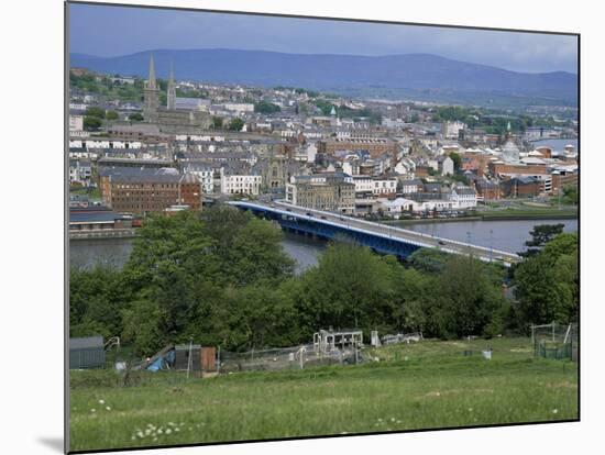 View Over Londonderry, County Derry, Northern Ireland, United Kingdom-Roy Rainford-Mounted Photographic Print