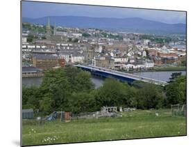 View Over Londonderry, County Derry, Northern Ireland, United Kingdom-Roy Rainford-Mounted Photographic Print