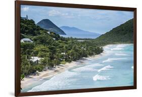 View over Long Beach, Tortola, British Virgin Islands, West Indies, Caribbean, Central America-Michael Runkel-Framed Photographic Print