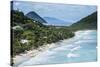 View over Long Beach, Tortola, British Virgin Islands, West Indies, Caribbean, Central America-Michael Runkel-Stretched Canvas