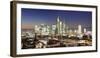 View over Main River to the financial district skyline, Kaiserdom cathedral, Paulskirche church, Fr-Markus Lange-Framed Photographic Print