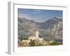 View over Malcesine and the Scaligero Castle, Lake Garda, Veneto, Italy, Europe-James Emmerson-Framed Photographic Print