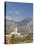 View over Malcesine and the Scaligero Castle, Lake Garda, Veneto, Italy, Europe-James Emmerson-Stretched Canvas