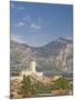 View over Malcesine and the Scaligero Castle, Lake Garda, Veneto, Italy, Europe-James Emmerson-Mounted Photographic Print