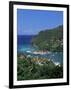 View Over Marigot Bay, St. Lucia, Windward Islands, West Indies, Caribbean, Central America-Yadid Levy-Framed Photographic Print