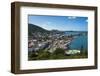 View over Marigot from Fort St. Louis, St. Martin, French territory, West Indies, Caribbean, Centra-Michael Runkel-Framed Photographic Print