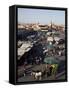 View over Market, Place Jemaa el Fna, Marrakesh, Morocco, North Africa, Africa-Frank Fell-Framed Stretched Canvas