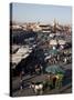 View over Market, Place Jemaa el Fna, Marrakesh, Morocco, North Africa, Africa-Frank Fell-Stretched Canvas