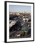 View over Market, Place Jemaa el Fna, Marrakesh, Morocco, North Africa, Africa-Frank Fell-Framed Photographic Print
