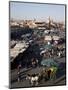 View over Market, Place Jemaa el Fna, Marrakesh, Morocco, North Africa, Africa-Frank Fell-Mounted Photographic Print