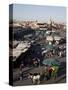 View over Market, Place Jemaa el Fna, Marrakesh, Morocco, North Africa, Africa-Frank Fell-Stretched Canvas