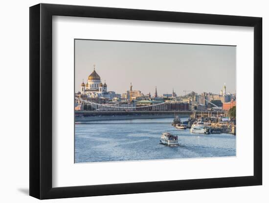 View over Moscow and the Moskva River (Moscow River) at Sunset, Russia, Europe-Michael Runkel-Framed Photographic Print