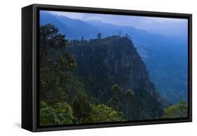 View over Mountains from Haputale in the Sri Lanka Hill Country Landscape at Sunrise-Matthew Williams-Ellis-Framed Stretched Canvas